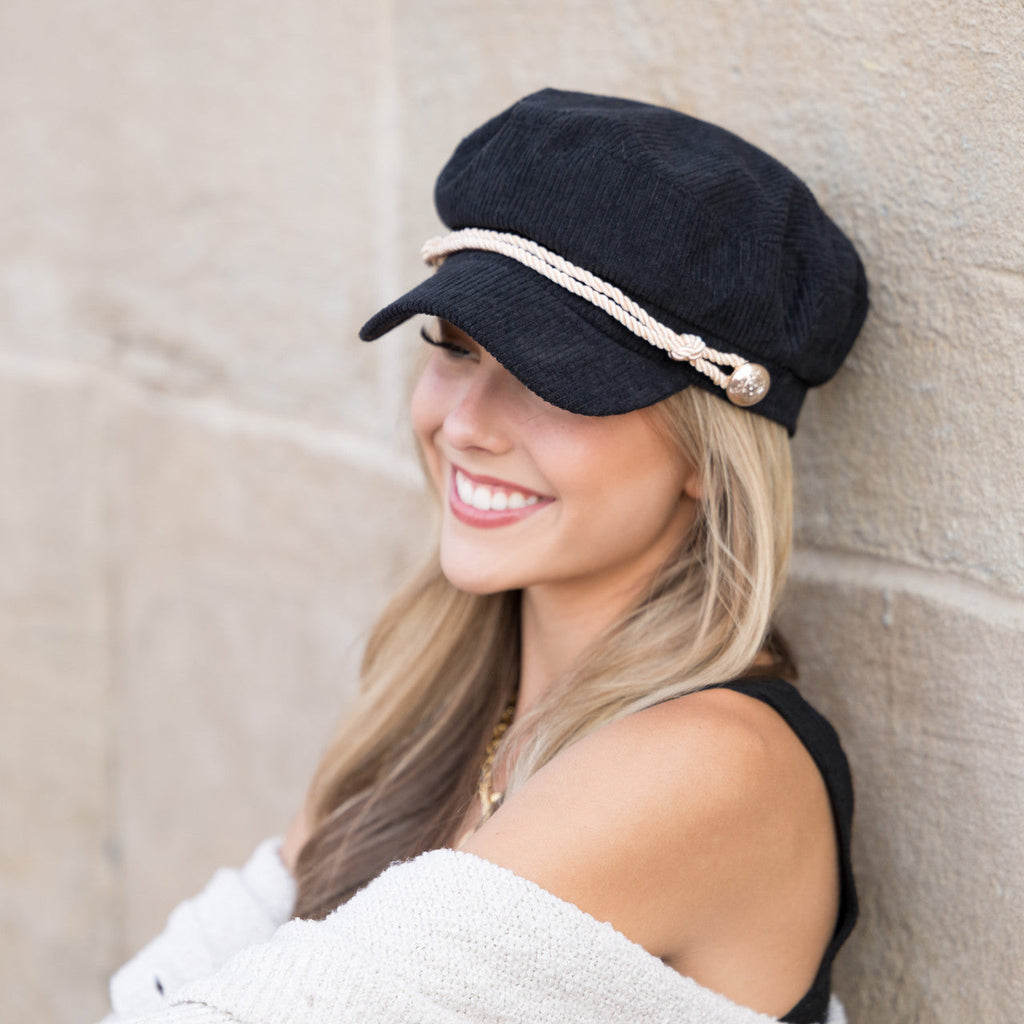 Corduroy Newsboy Cap