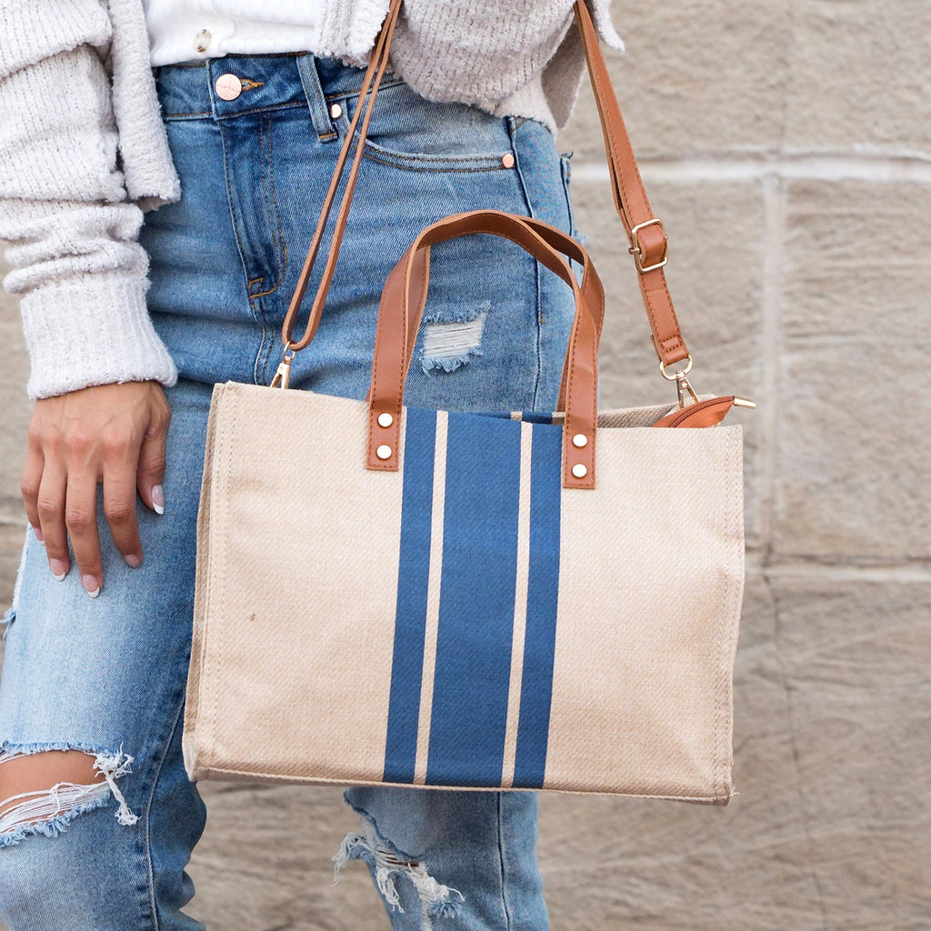 Canvas Stripe Tote