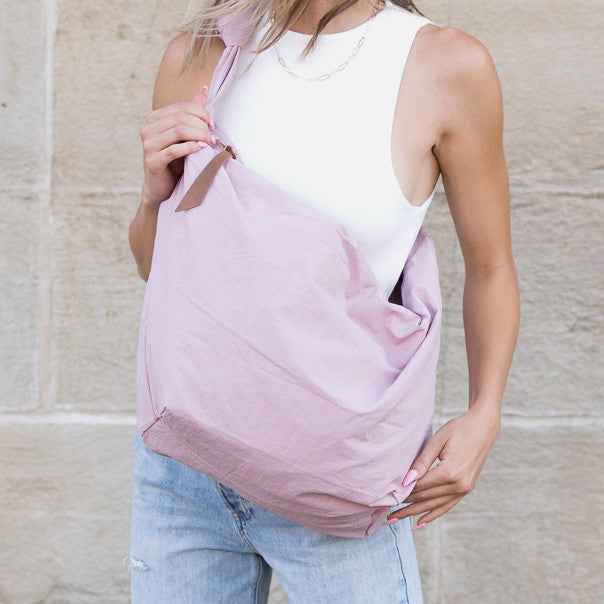 Piper Oversize Nylon Carryall Messenger Bag