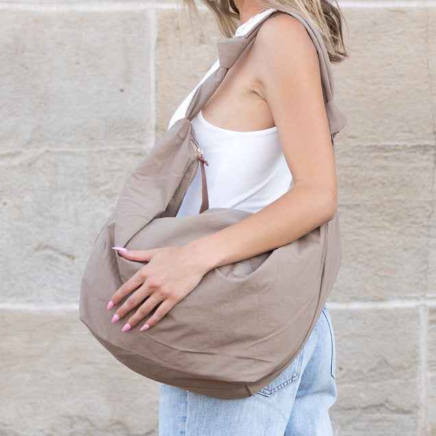 Piper Oversize Nylon Carryall Messenger Bag