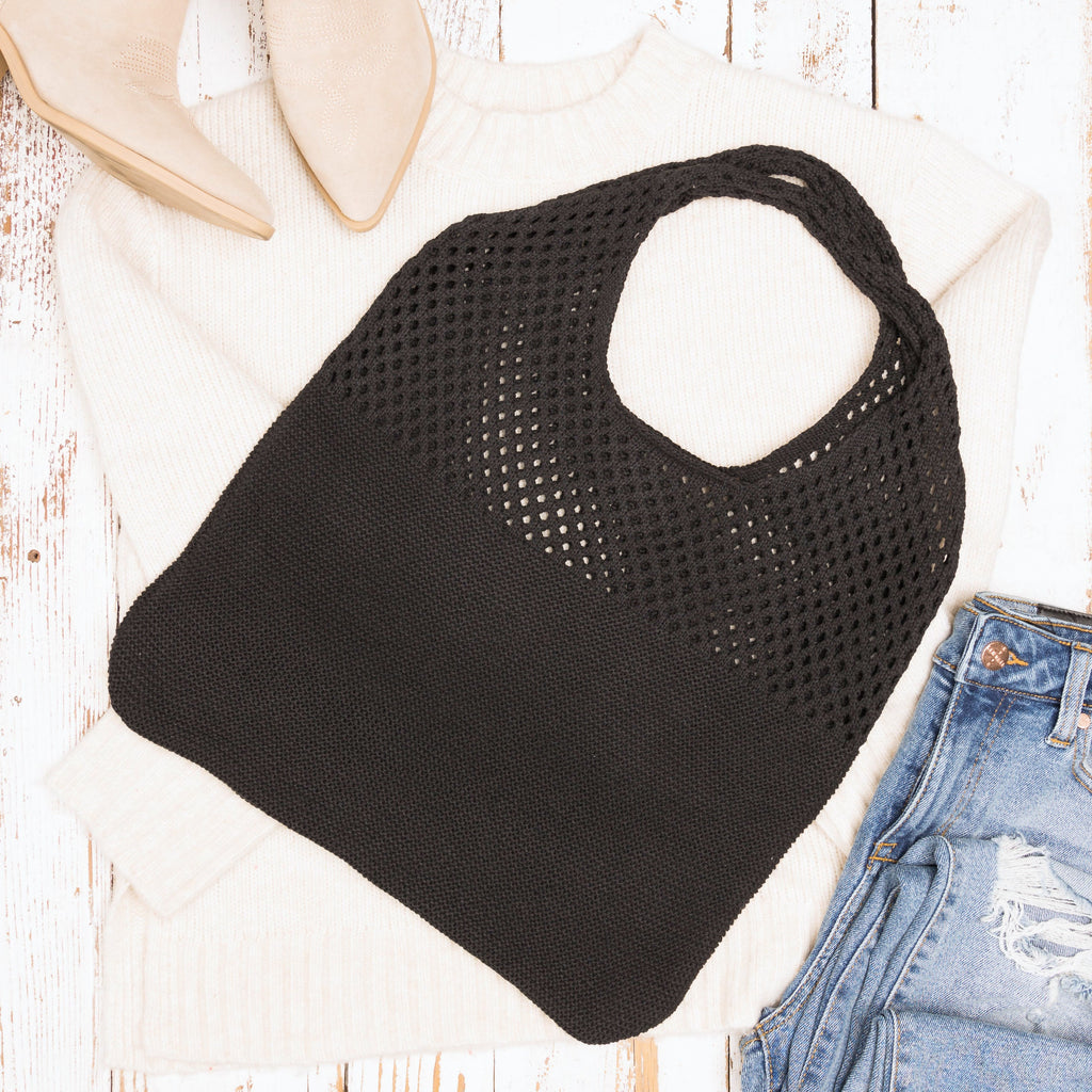 Soft Knit Hobo Shoulder Bag