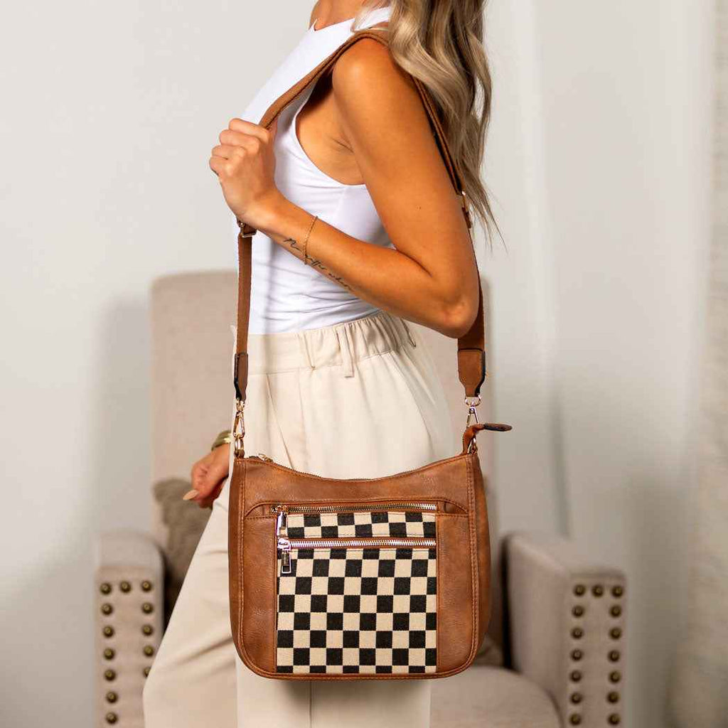 Ashley Mixed Media Crossbody