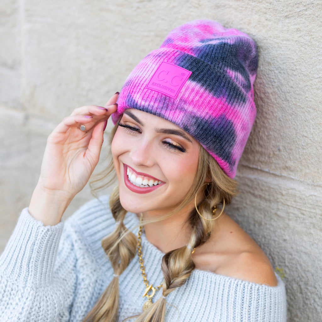C.C® Tie Dye Boyfriend Beanie