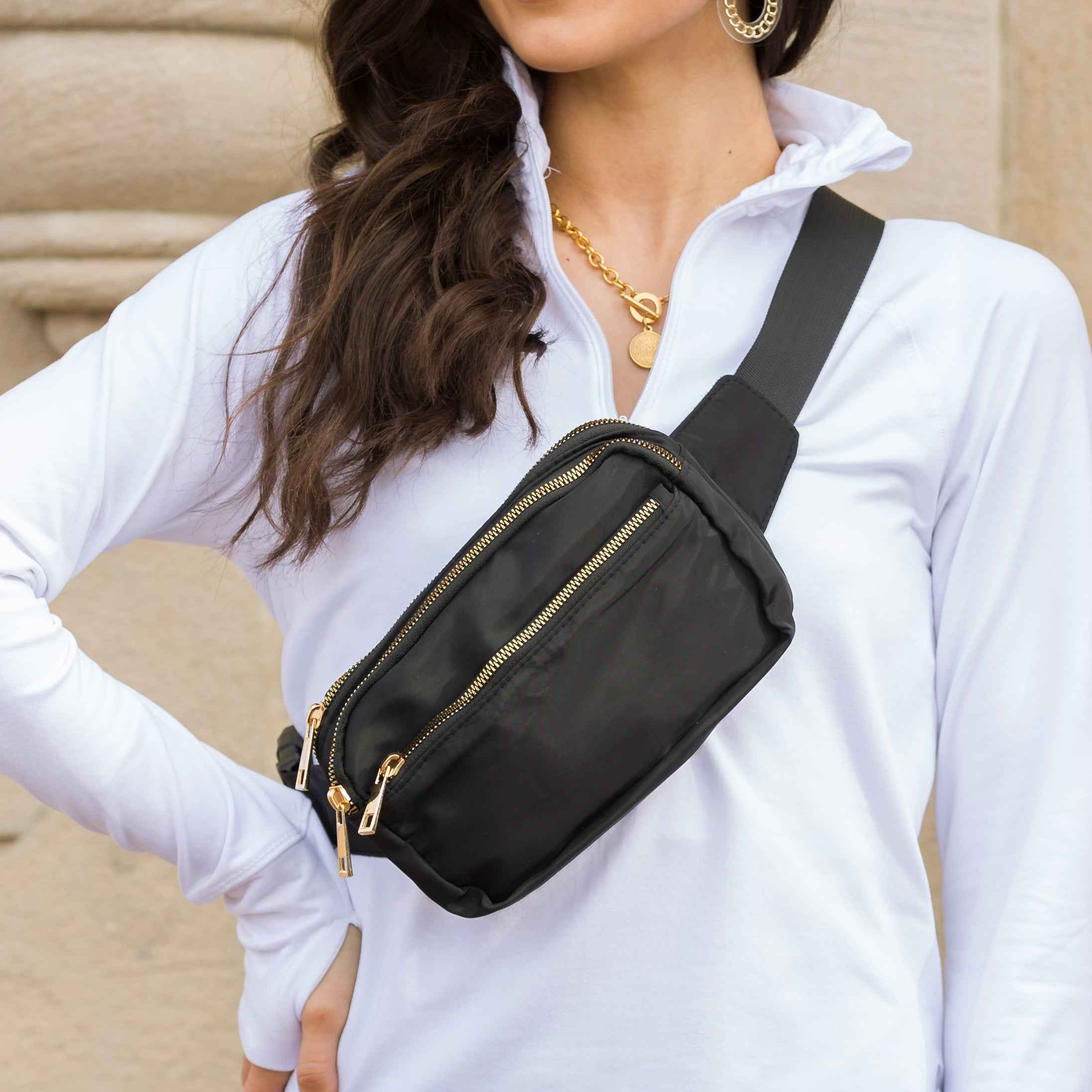 Everyday Nylon Sling Crossbody Belt Bum Fanny Waist Bag