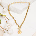 Coin Accent Chain Necklace