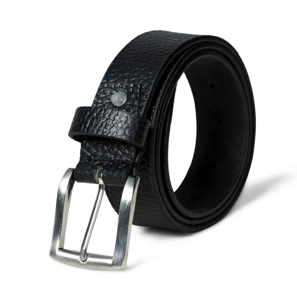 Nexus Black Leather Belt