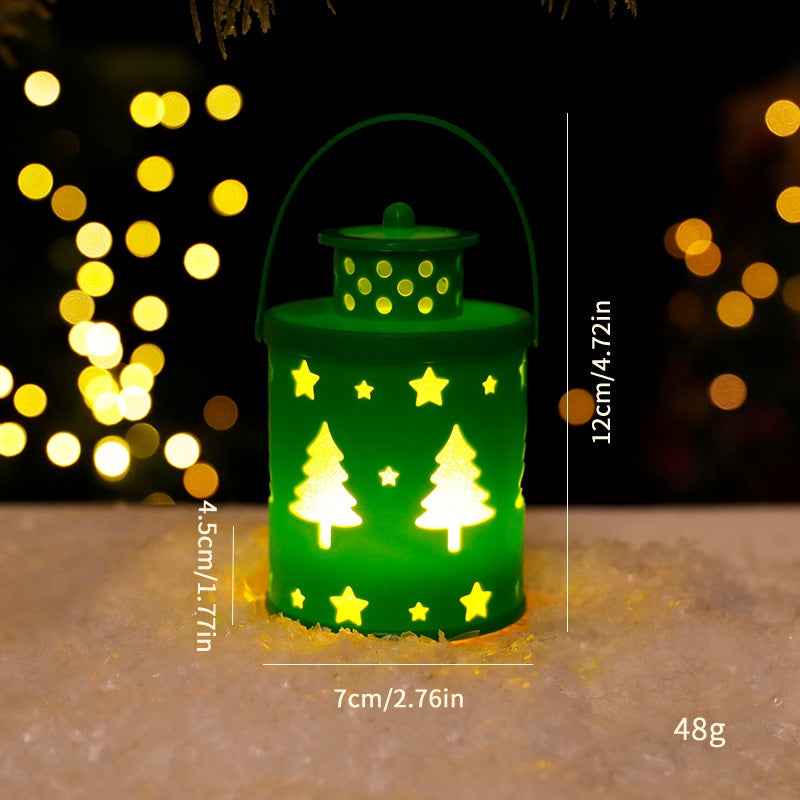 Nordic Style Creative Festival Decoration Ornament Christmas Candle Lamp LED Lantern Wind Lantern Electronic Candle