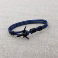 Modern Fashion Airplane Anchor Bracelets Men Charm Rope Chain Paracord Bracelet Women Male Air Force Style Wrap Metal Sport Hook Gift