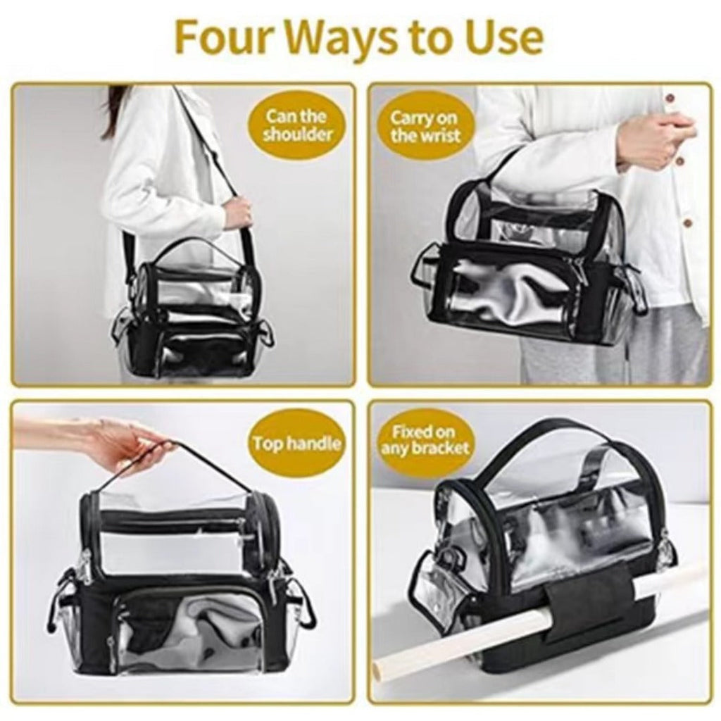 Portable vanity case transparent cosmetic bag, toilet bag storage bag, cosmetic bag transparent bag, Transparent Cosmetic Bag,