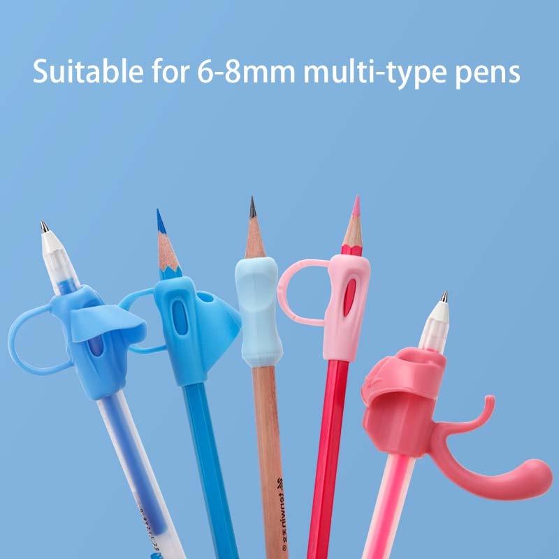 5Pcs Children Writing Pencil Holder Kids Learning Practice Pen Aid Grip Posture Correction Device Child Writing Tools Pencil for Kids Handwriting Aid Correction Tool