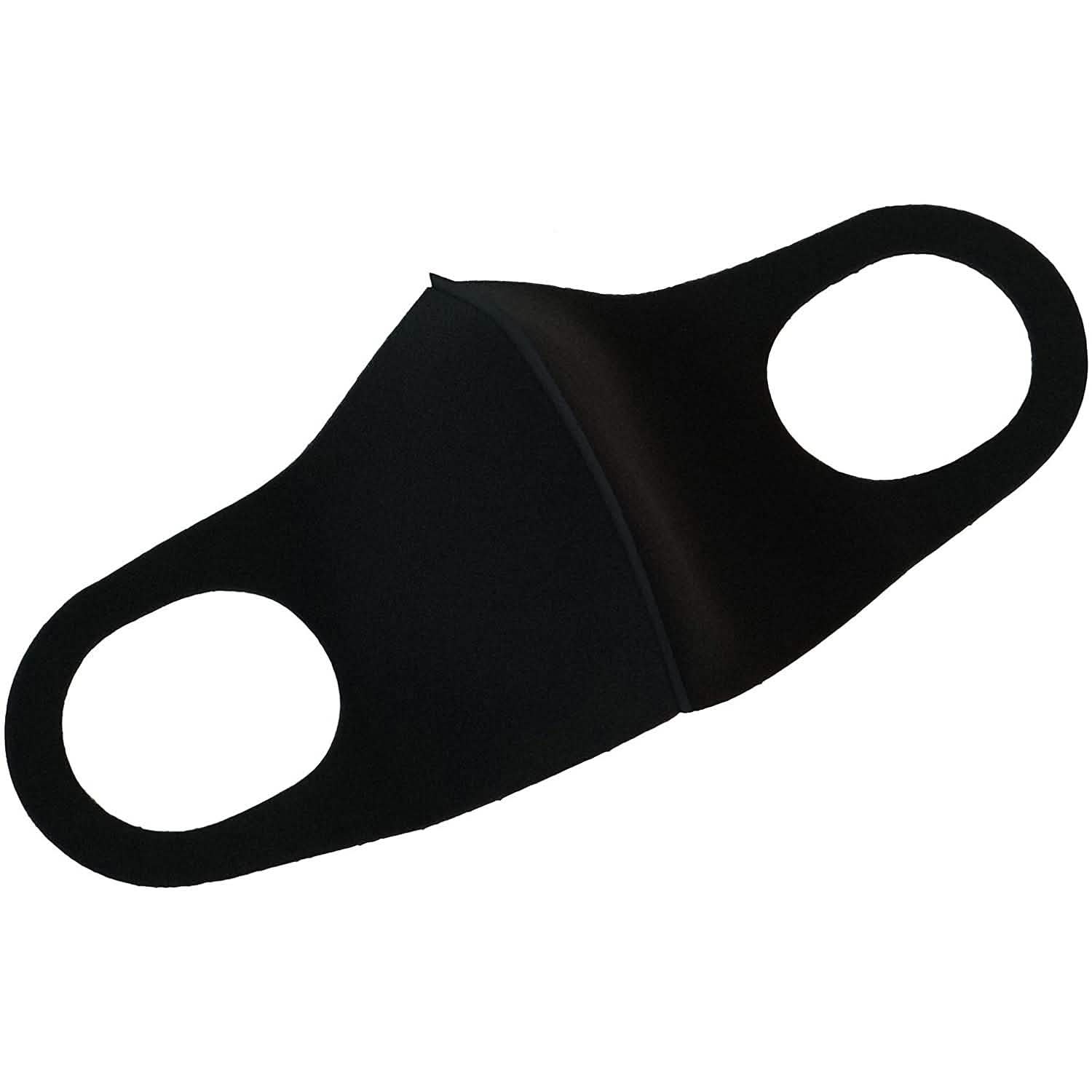 6-Pack: Reusable Washable Non-Medical Black Masks