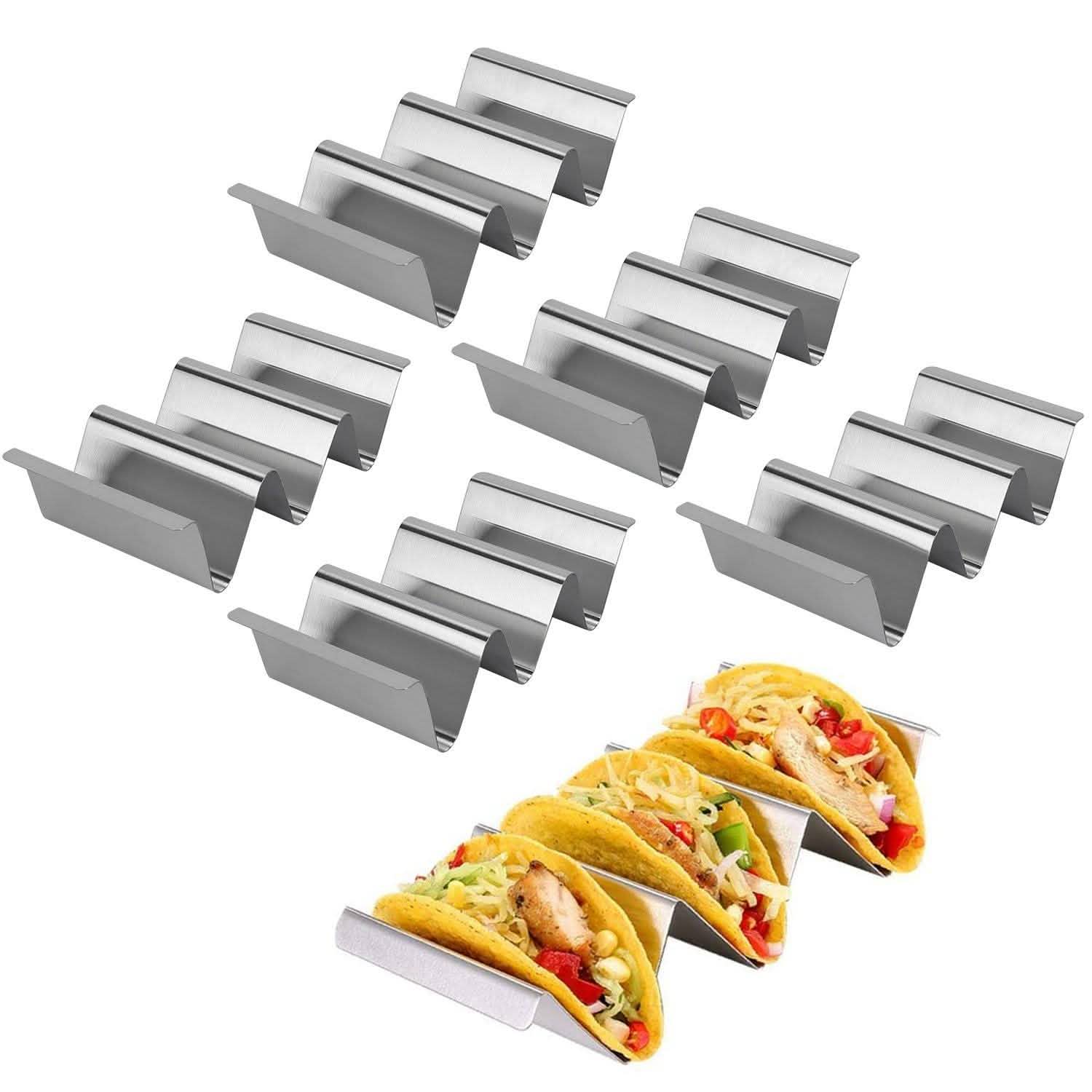 6-Piece: Stainless Steel Taco Holders