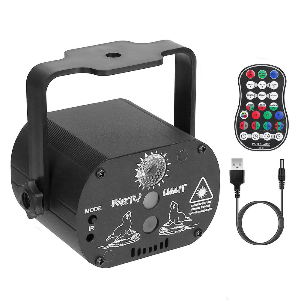 60 Pattern Laser Stage Light Sound
