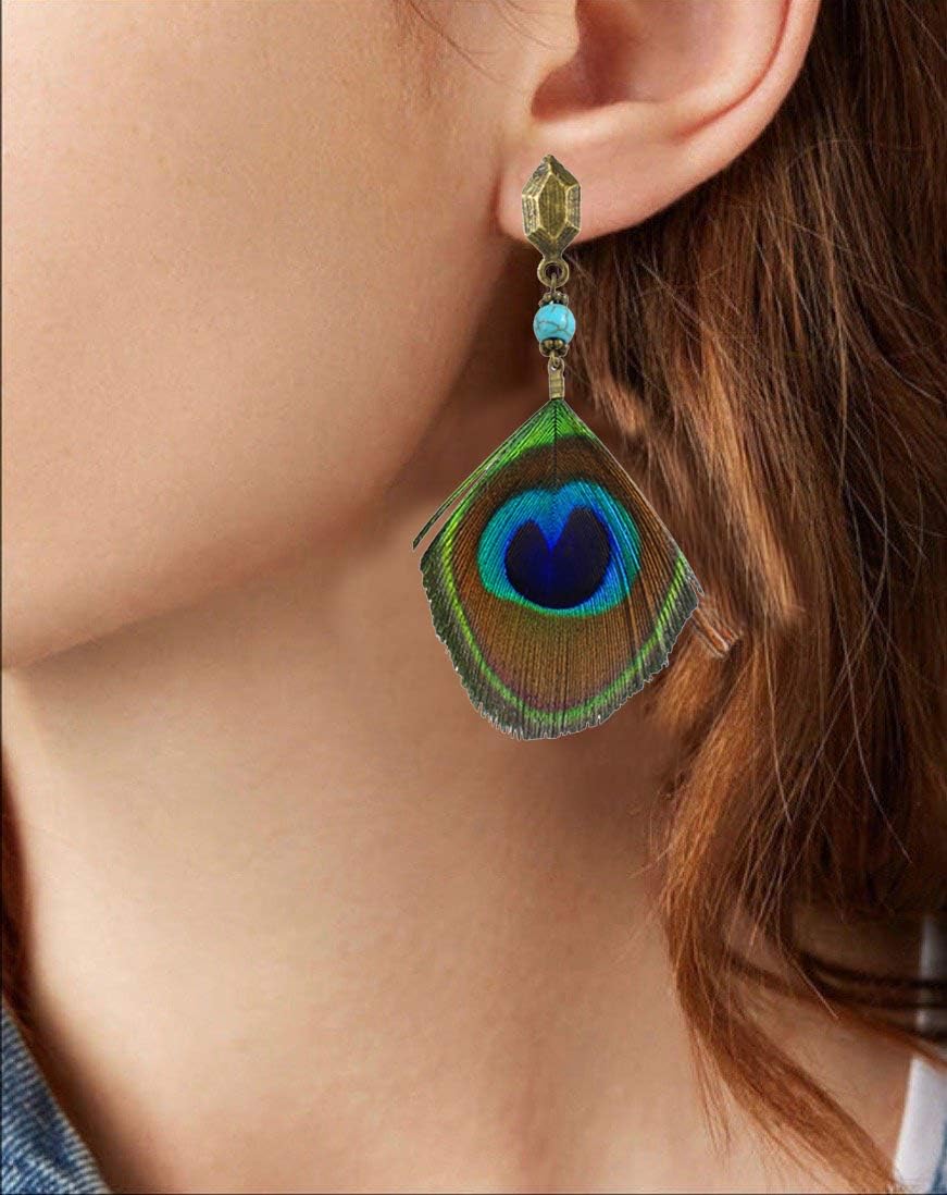 Faux Fur Pom Pom Tassel Drop Dangle Earrings Set