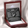 Hollow out heart-shaped zircon pendant necklace