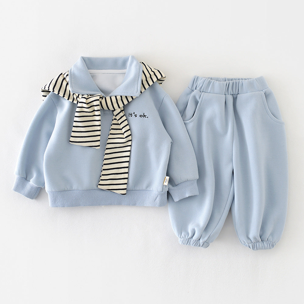Baby Long-sleeve Top And Pants Set