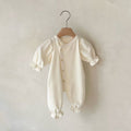 Long-style One-piece Romper With A Single Row Of Snaps For Babies