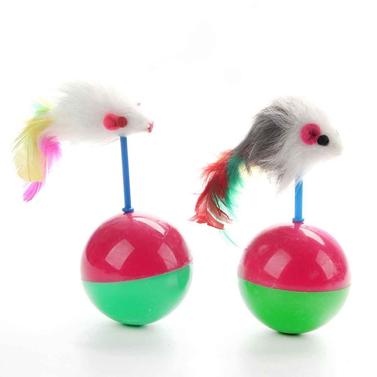 1PCS Feathered Sisal Ball Cat Toy for Self-Entertainment and Boredom Relief, Durable Cat Toy for Scratching and Biting