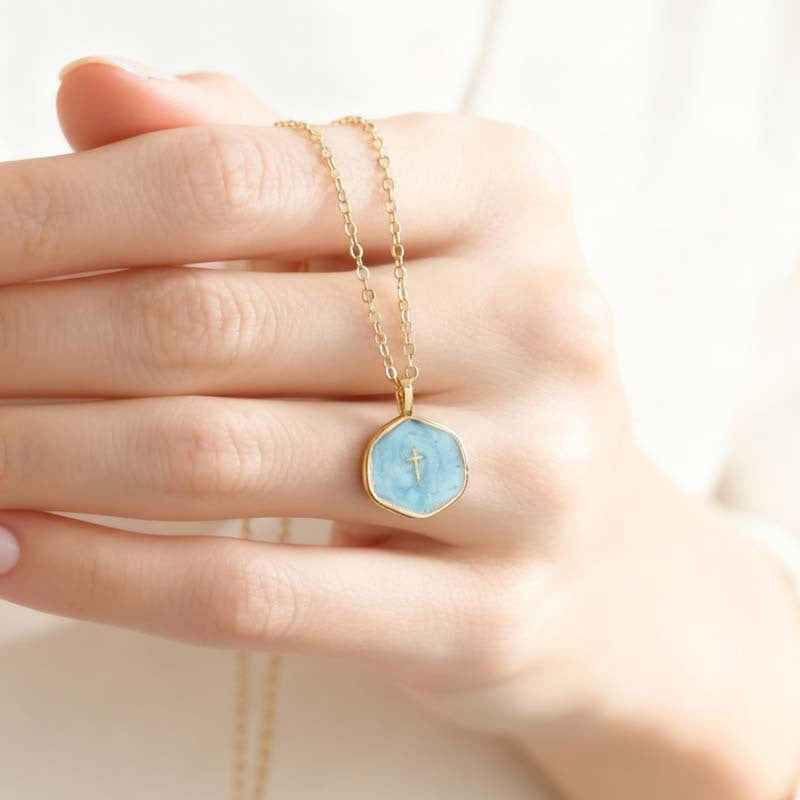 Drip Oil Cross Necklace Women's Cross
