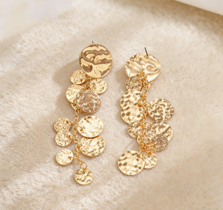 Old Money Metal Tassel Earrings