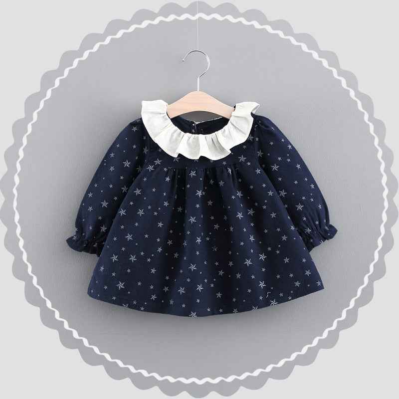 Modern Cotton Warm Winter Knitted Clothes Infant Toddler Top Dress For Girls Kids