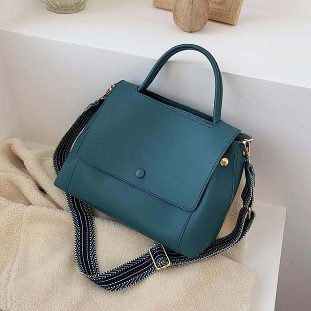 Casual Simple Leather Crossbody Bag For Women And Girls Designer Shoulder Messenger Travel Bag For Ladies