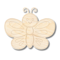 Unfinished Wood Etched Butterfly Shape | Paint By Line Crafts | up to 30" DIY