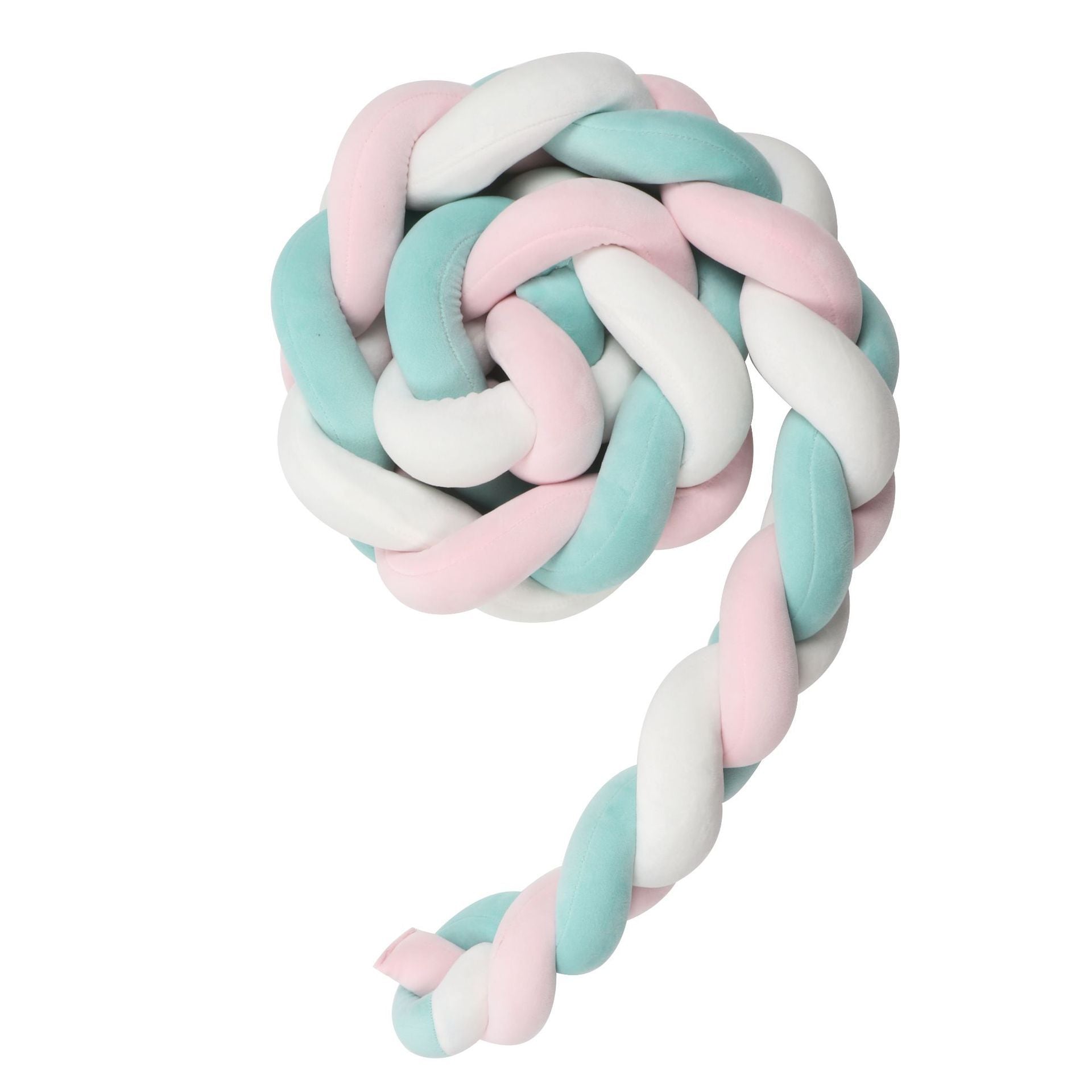 Knotted Long Pillow Three-strand Twist Spandex Bed Fence Baby