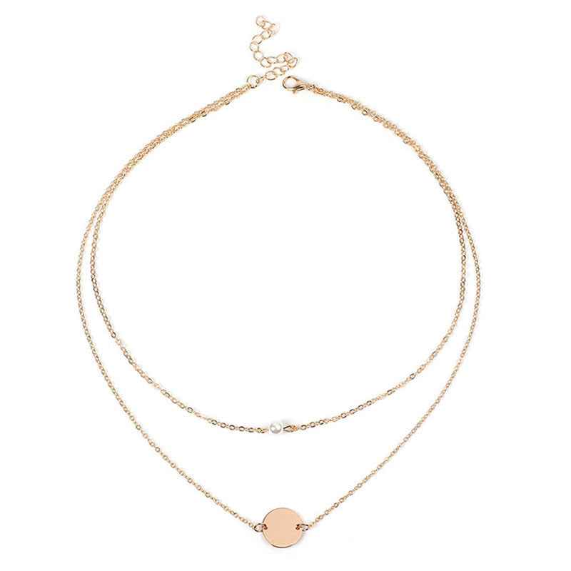 Round pearl necklace for girls