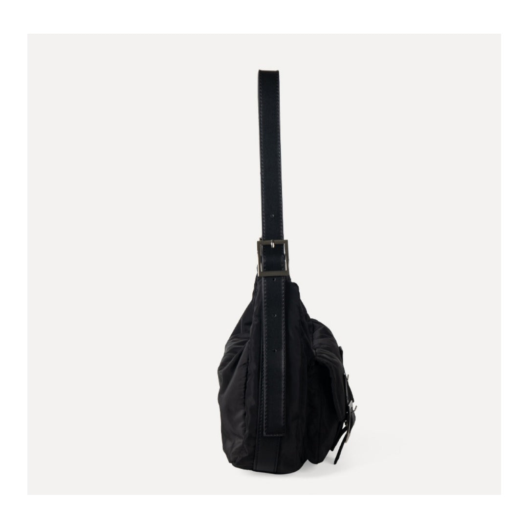 Design multi-pocket lightweight nylon shoulder armpit bag, women's versatile commuter handbag, women hobo bag small