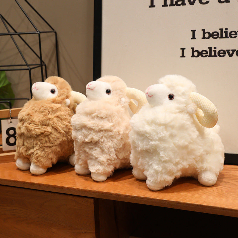 Comfort Doll Curly Wool Sheep Plush Toy