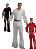 Men's Black Bell Bottom Jumpsuit