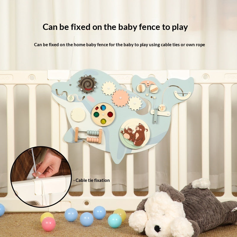 Kids Bedroom Busy Board Educational Wooden Toy