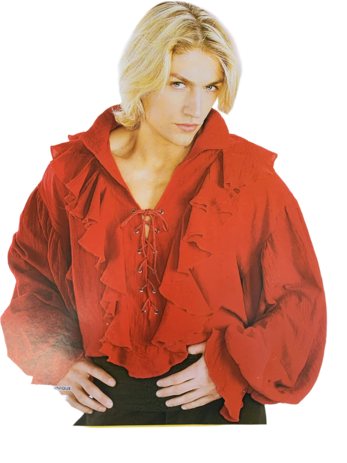 Gauze Red Pirate Shirt