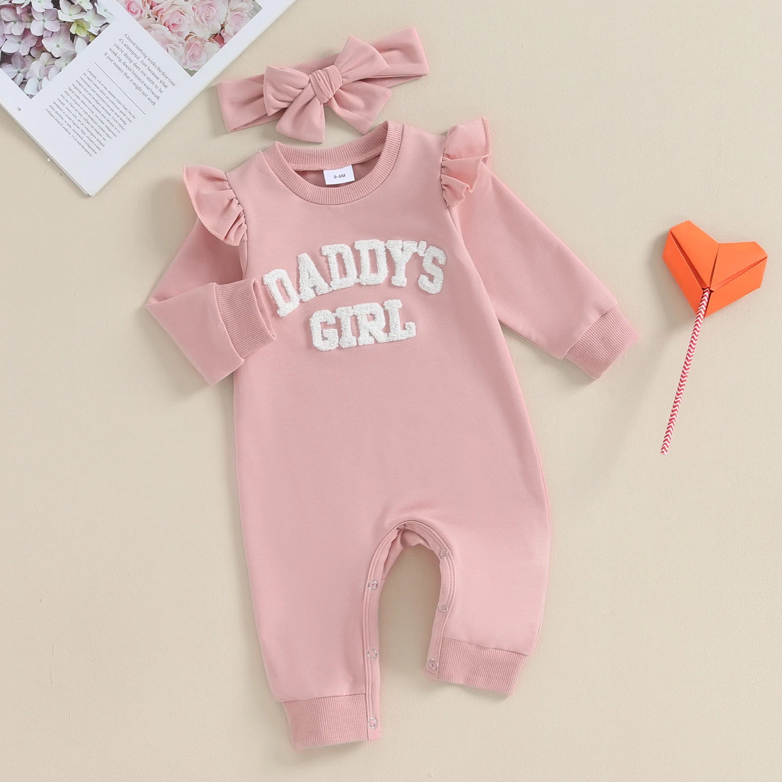 Cute And Soft Floral Crawling And Growing Romper