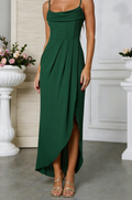 Sexy Slit Halter Long Dress