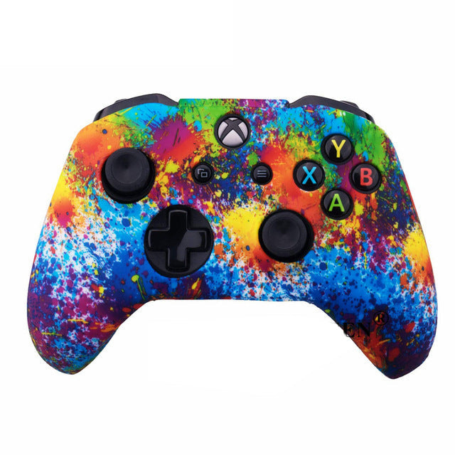 New Camouflage Silicone Gamepad Cover+2 Joystick Caps For Controller Silicone Cover Skins Protector Case Accessories For Wireless/Wired Gamepad Joystick