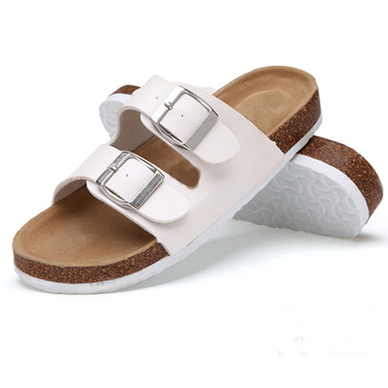 Soft Casual Slippers Women Summer Beach Slides Slippers Flip Flops Non-slip Buckle Strap Girls Indoor Outside Shoes Adjustable Double Buckle Strap Casual Comfort Footbed Slides Sandals For Indoor And Outdoor Beach