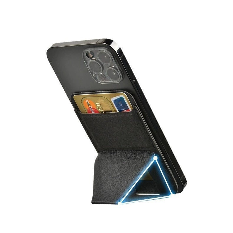 Magnetic Wallet Stand Compatible with iPhone 17/16/15/14/13/12 Series, Angle Adjustment & Magsafe Compatible  Phone Stand