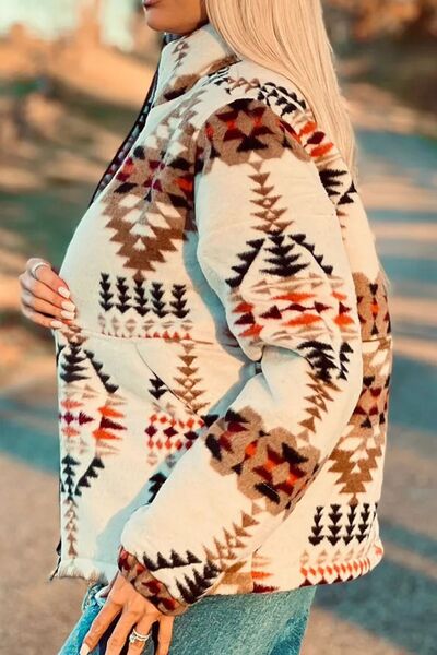 Vintage Colorful Zip Up Mock Neck Jacket Sleek & Versatile Lightweight Outdoor Outerwear