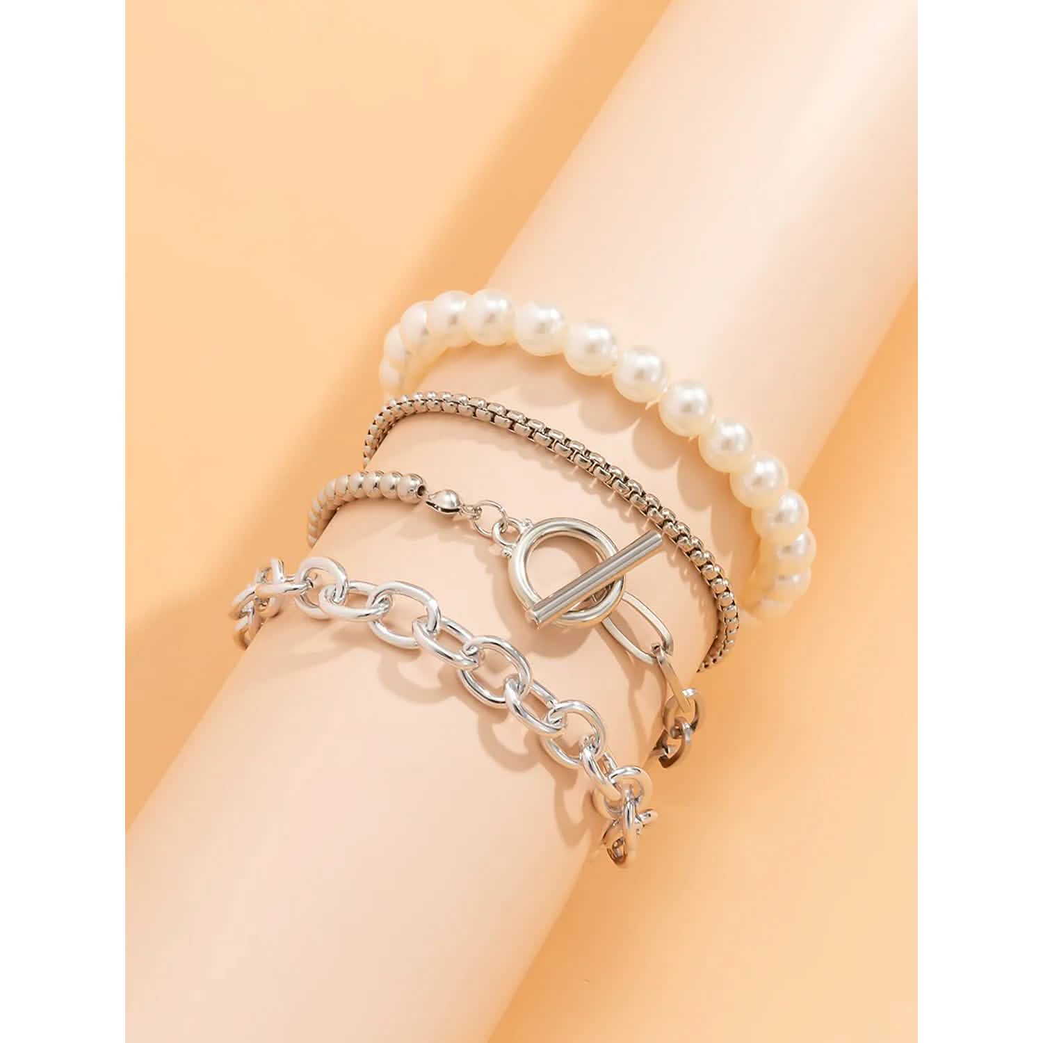 8-Piece: Women's Modern Street Geometric Bracelet
