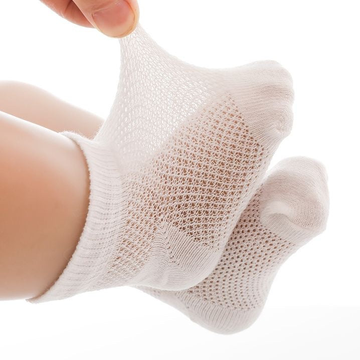 Baby Infant Thin Breathable Hollow-out Short Socks