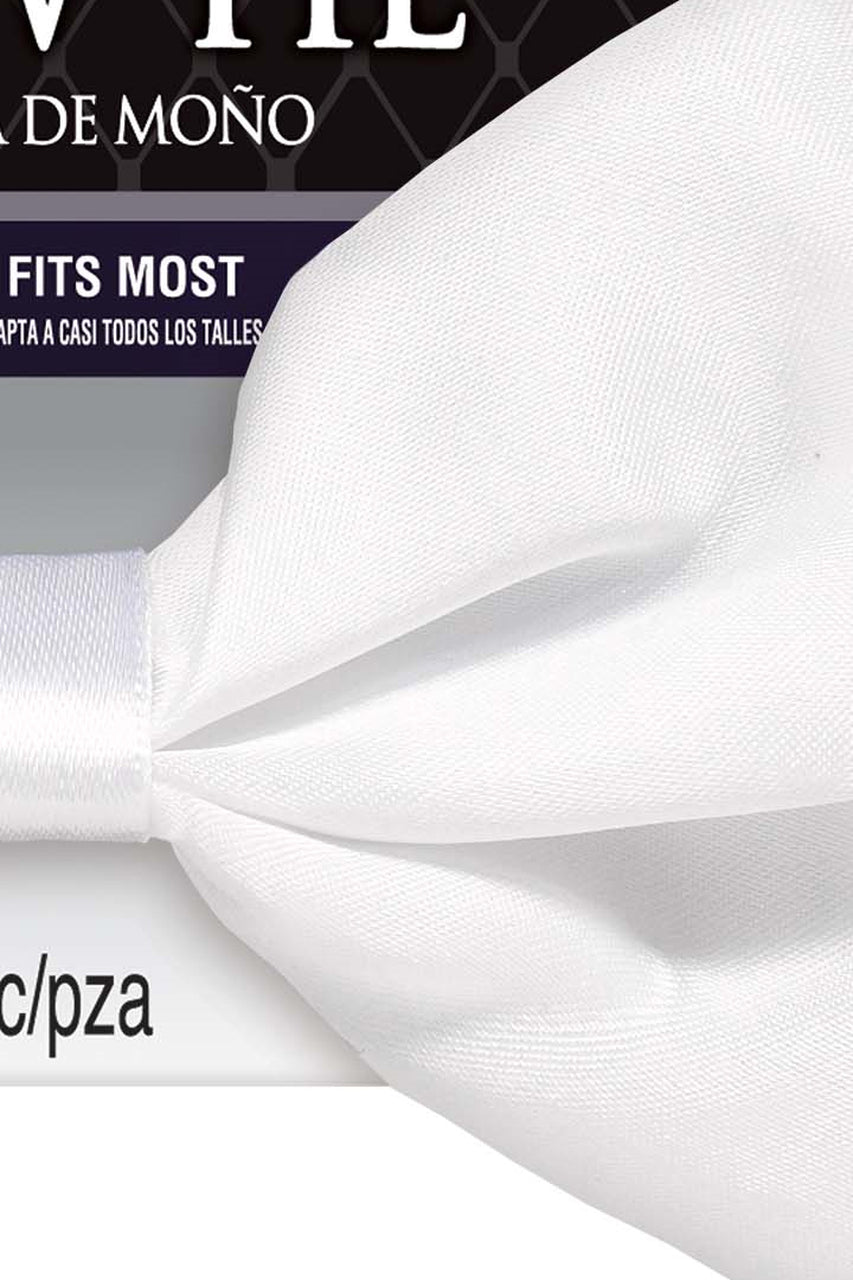White Satin Bow Tie