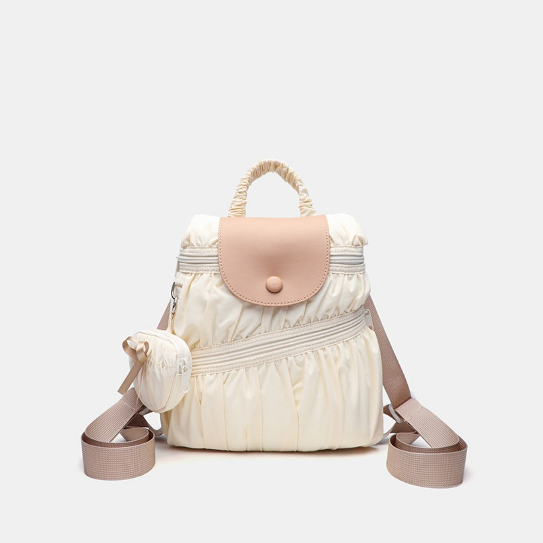 Elegant Folded Hobo Bag Ladies - Lightweight Large Capacity Shoulder Bag & Casual Cloth Crossbody Bag