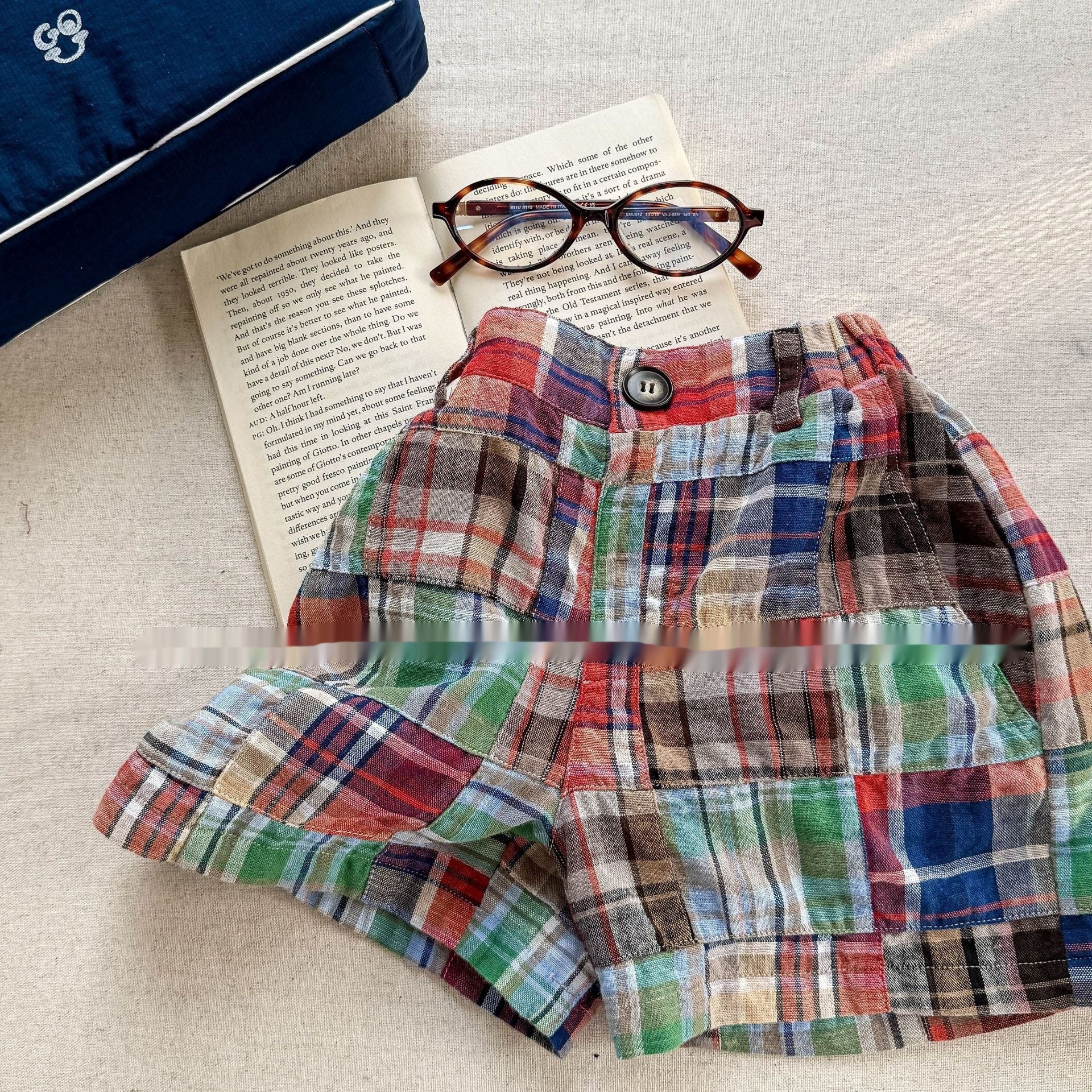 Summer Wear Fashion Stitching Short Boy And Girl Pants