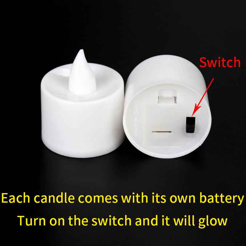 LED Electronic Candle Birthday Candle Light Wedding Picture Simulation Tea Wax Decoration Lantern Candle Light
