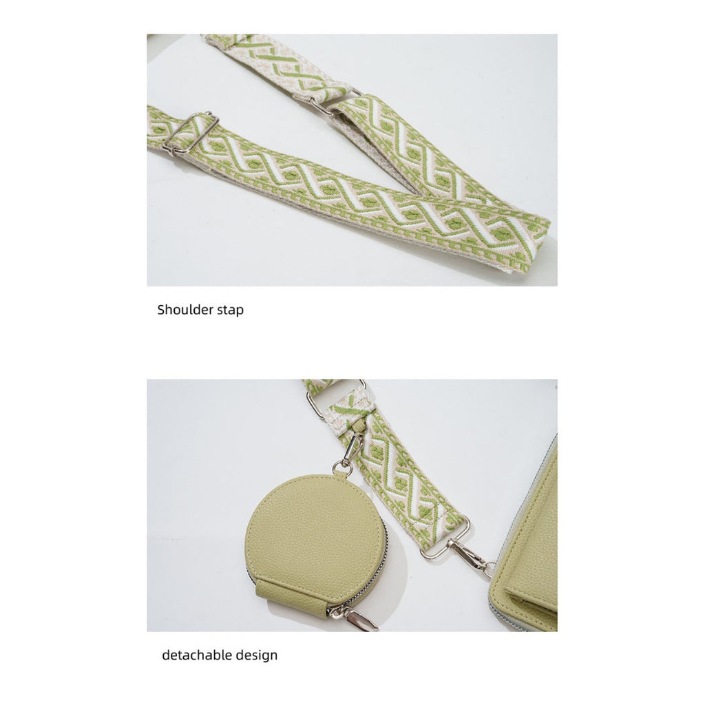 Small crossbody bag for women, 2 in 1 mobile phone satchel design, shoulder crossbody bag, multifunctional wide strap