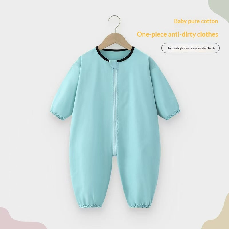 Baby Coverall Crawling Cotton UV-Protective Jumpsuit