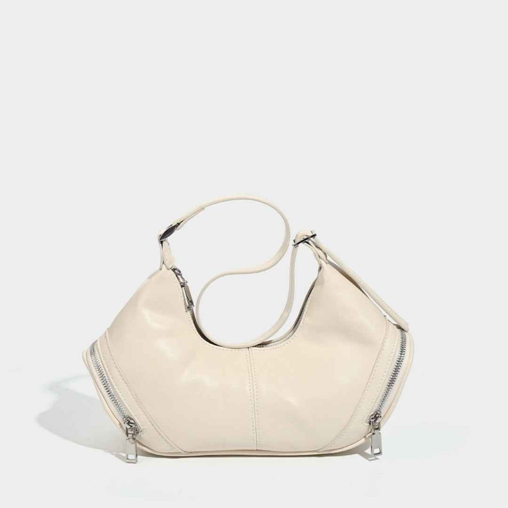 Stylish vintage zip pocket locomotive bag, shoulder bag, hobo bag casual, shoulder bag