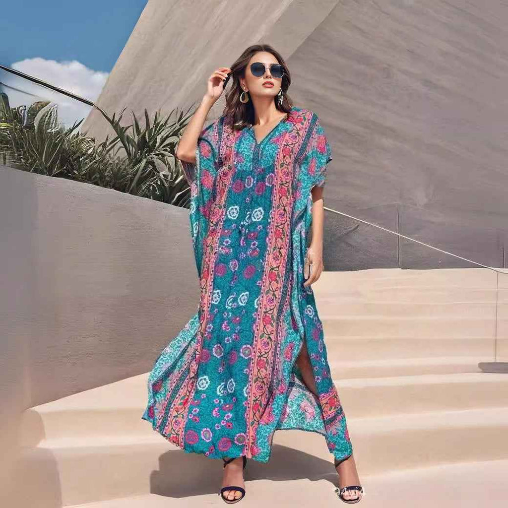 Women's Bohemian Dress Casual Vacation Beach Dress